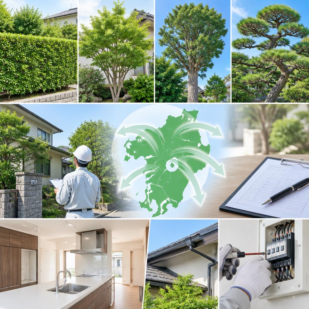 現地確認から施工まで一貫対応。庭木の状態に合わせて丁寧に作業
