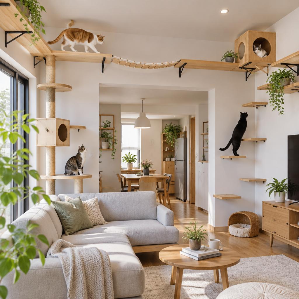 猫の「登りたい」を叶える、わが家のキャットウォーク