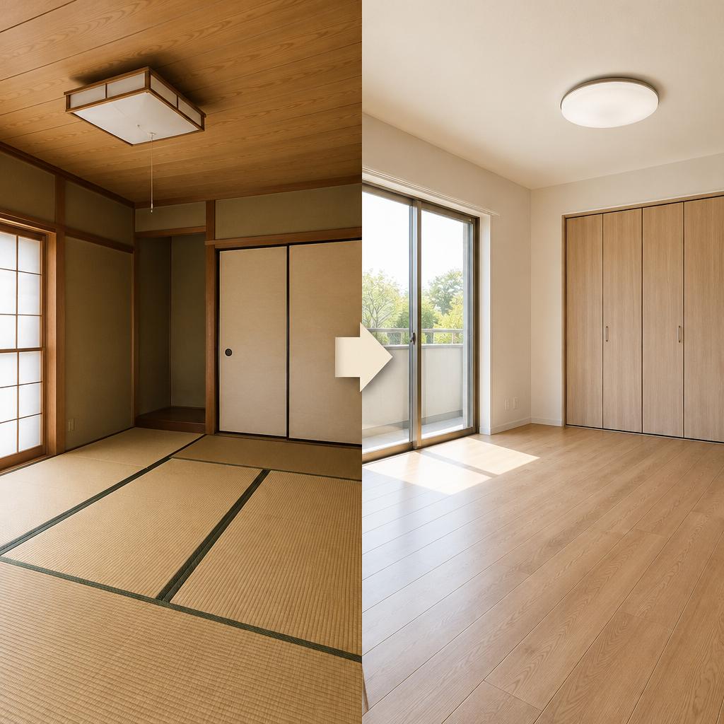 和室を洋室に変えるリフォーム費用を安く抑える3つのコツ