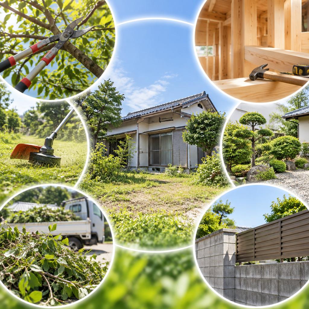 庭木伐採・草刈りから外回りまで、窓口ひとつでまとめて相談