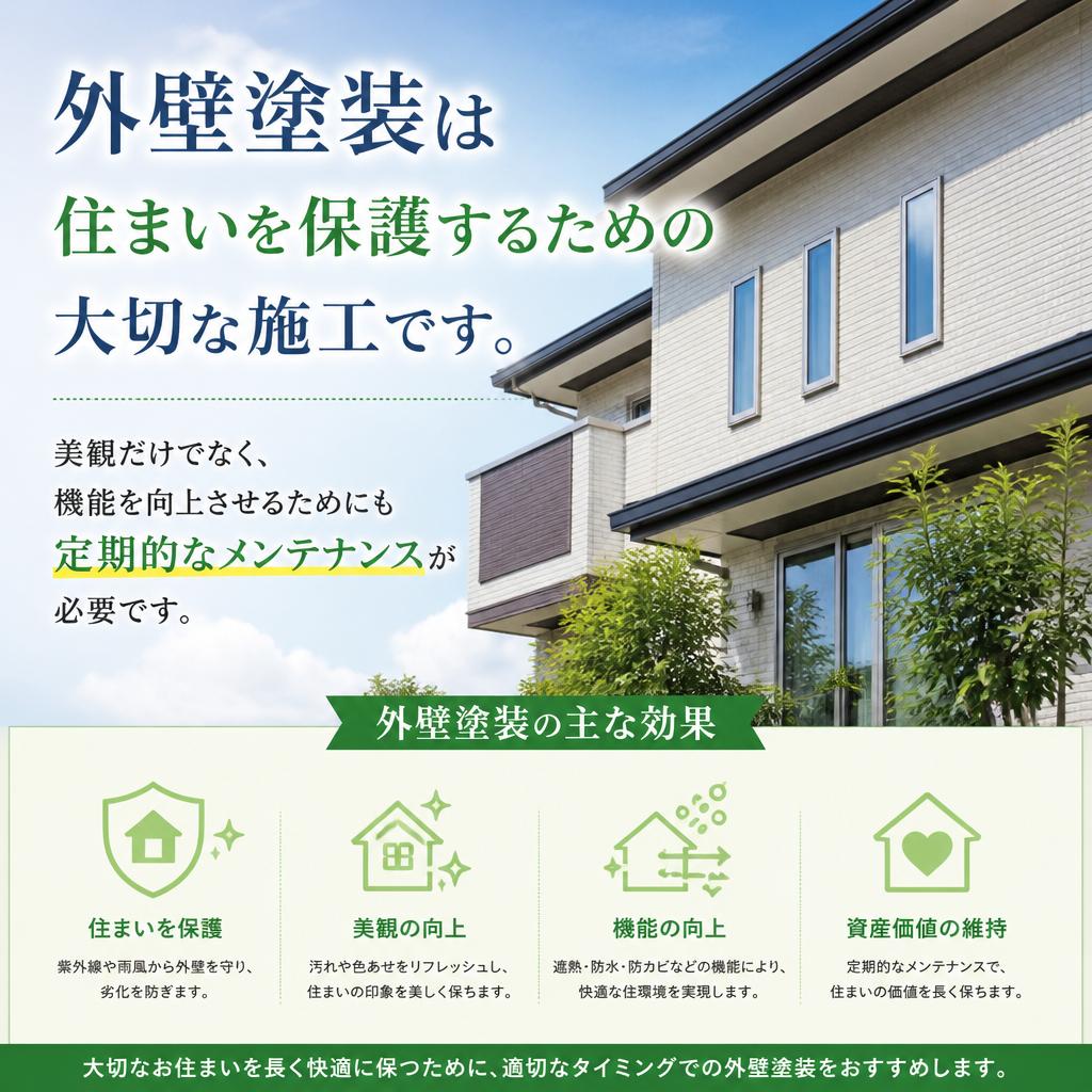 住まいを守る外壁塗装の重要性