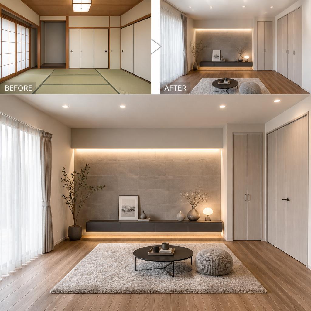 和室をオシャレに変身させる！最新の洋室デザイン