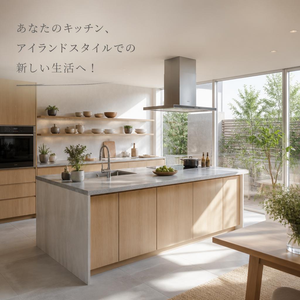 あなたのキッチン、アイランドスタイルでの新しい生活へ！