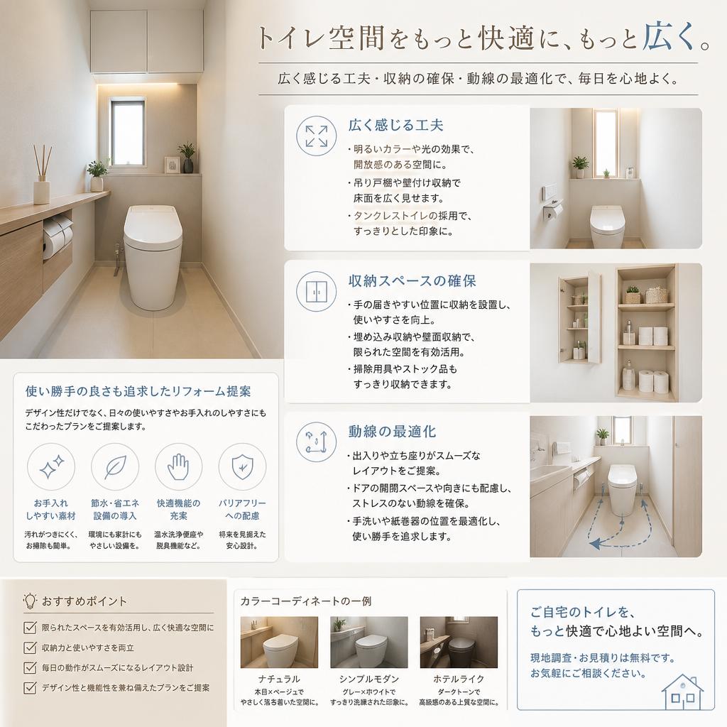 空間を最大限に活かした工夫