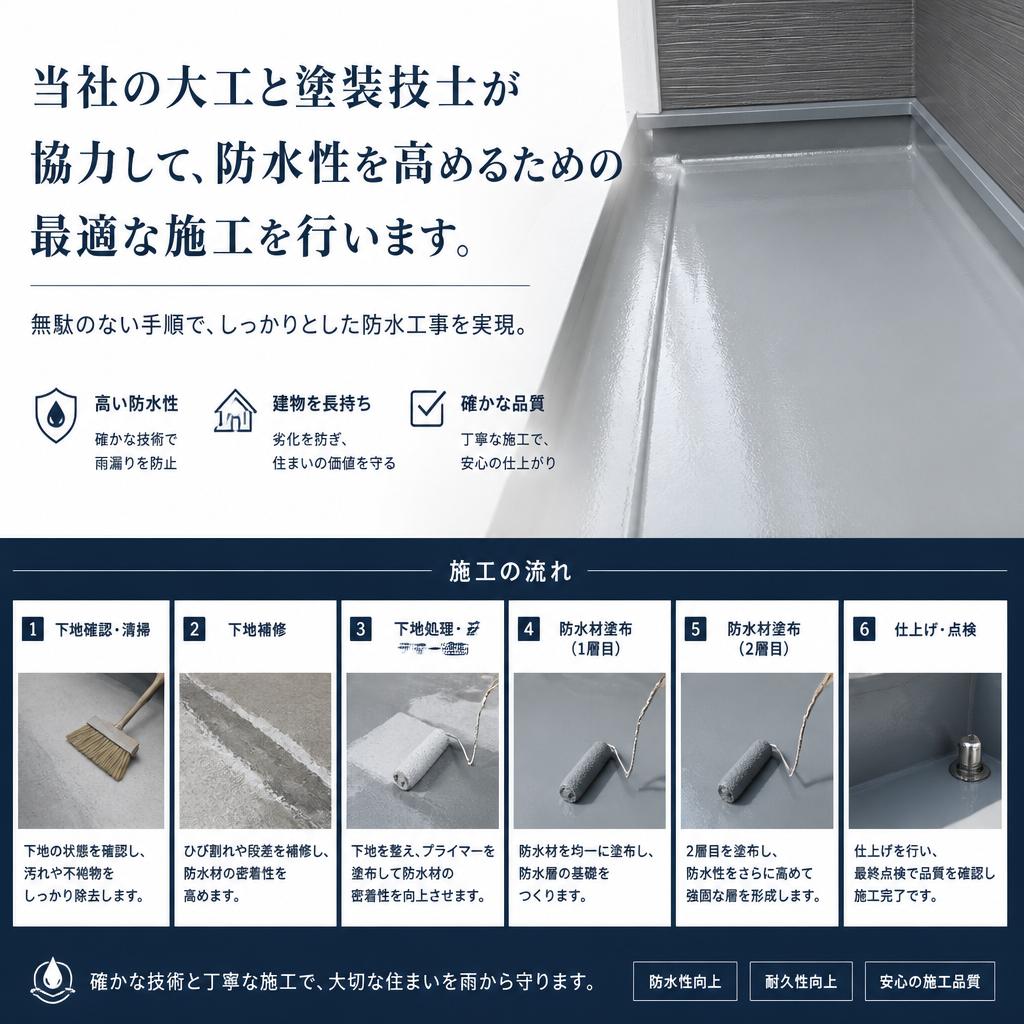 2. 大工と塗装の巧みな連携
