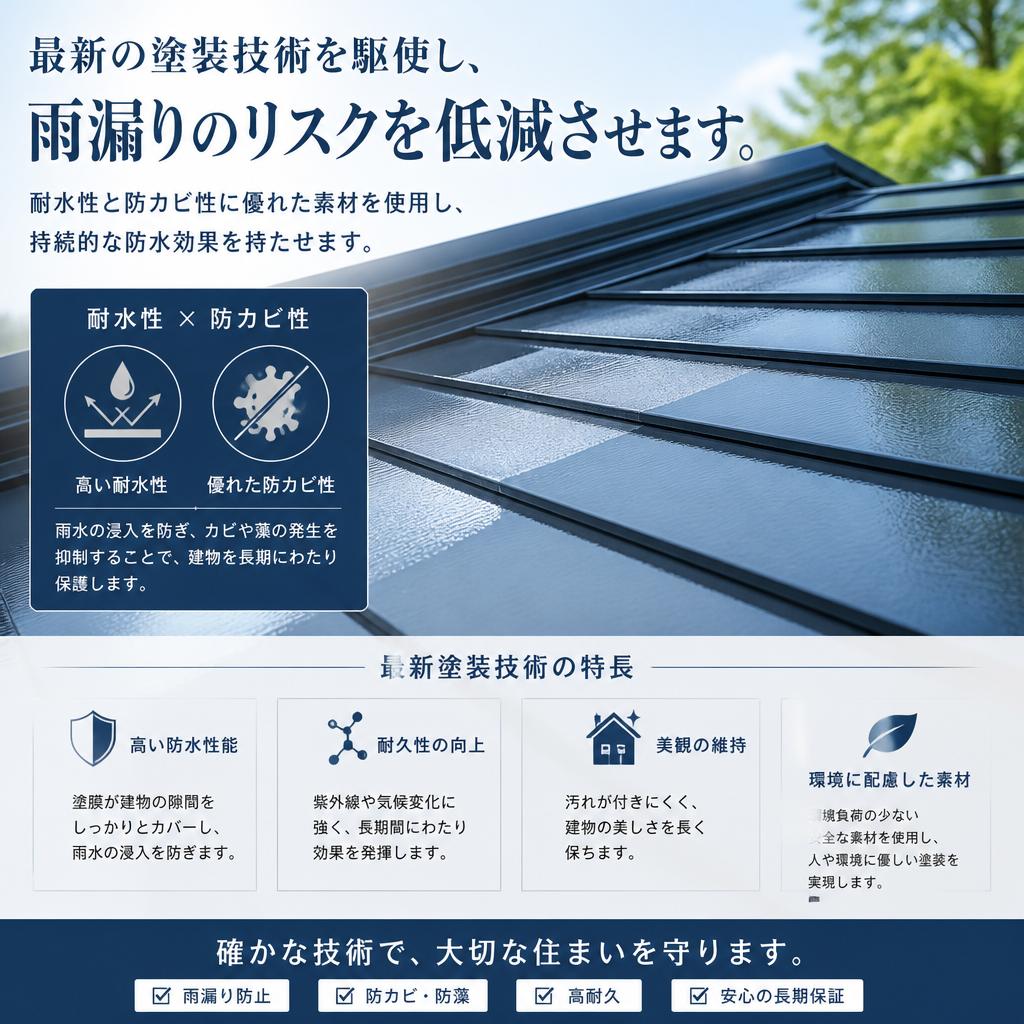 3. 雨漏り対策の塗装方法