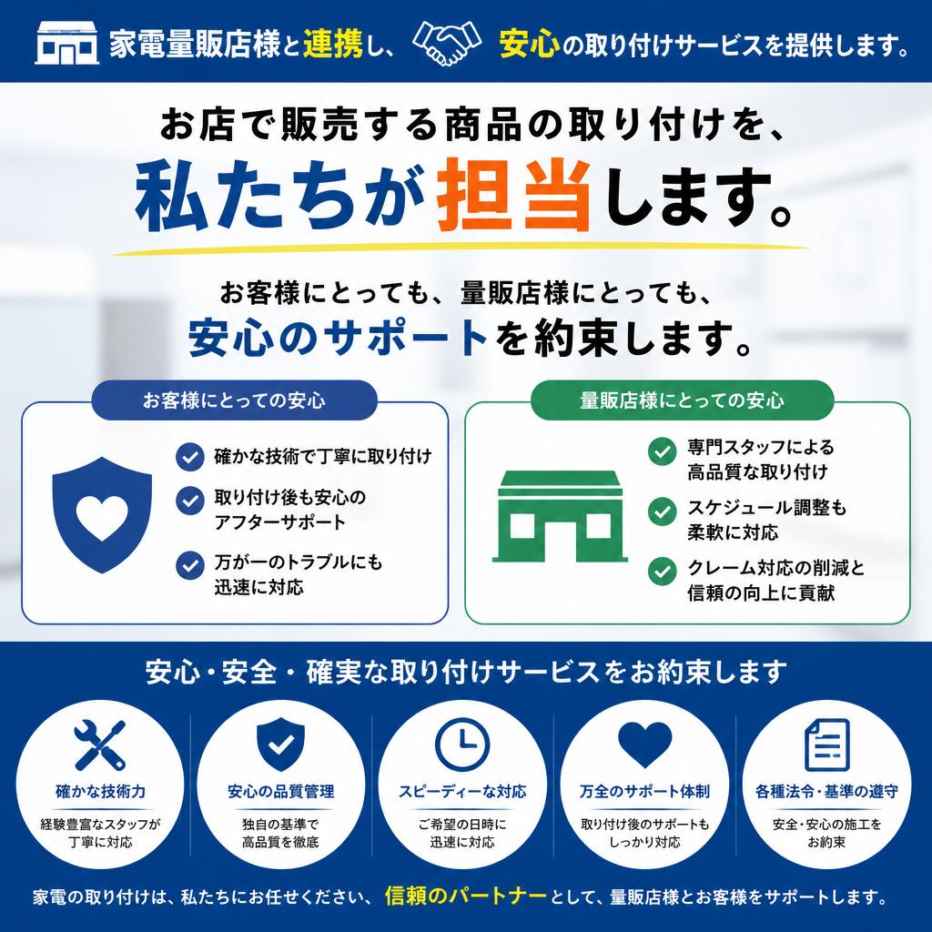 量販店の皆様のパートナーに