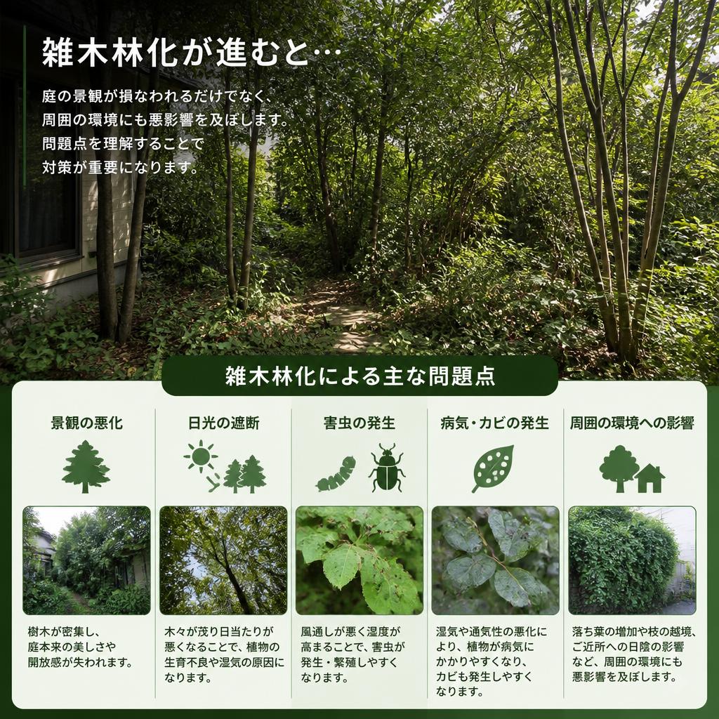 雑木林化の弊害