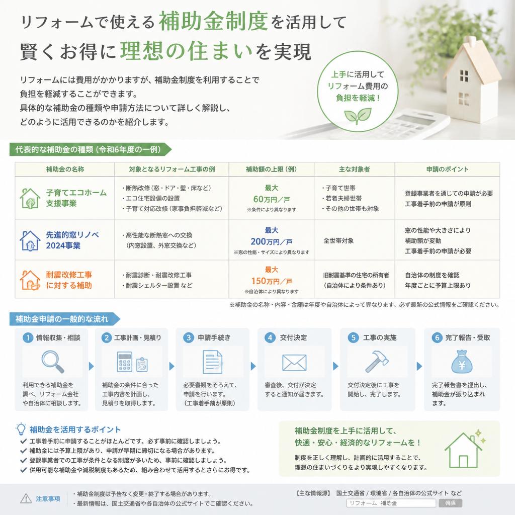 補助金制度を活用しよう！