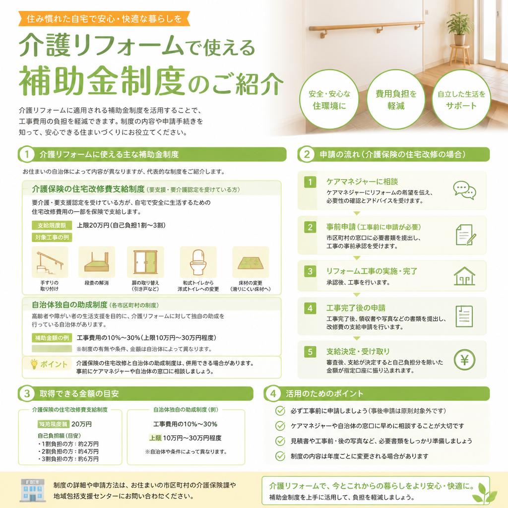 介護リフォーム補助金の活用法