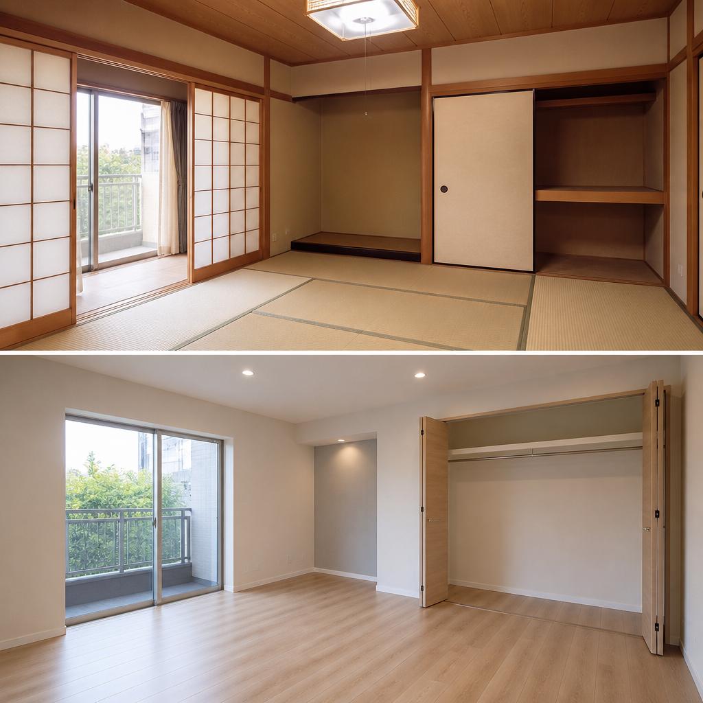 和室から洋室へ、快適な住まいの実現！