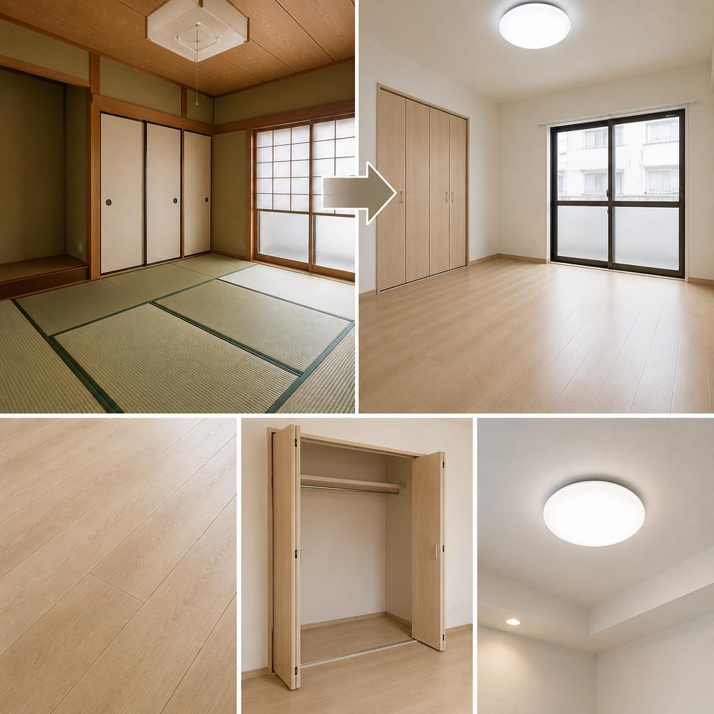 和室から洋室へのリフォーム費用相場