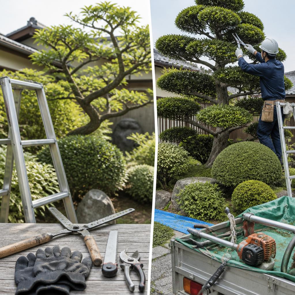 庭木の剪定「自分でやる（DIY）vs 業者に頼む」費用・リスク比較
