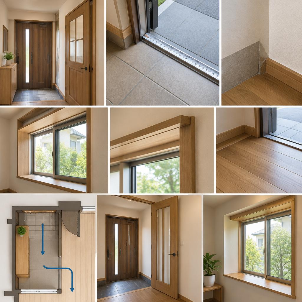 住まいに合わせて造作。玄関・窓の二重扉プラン