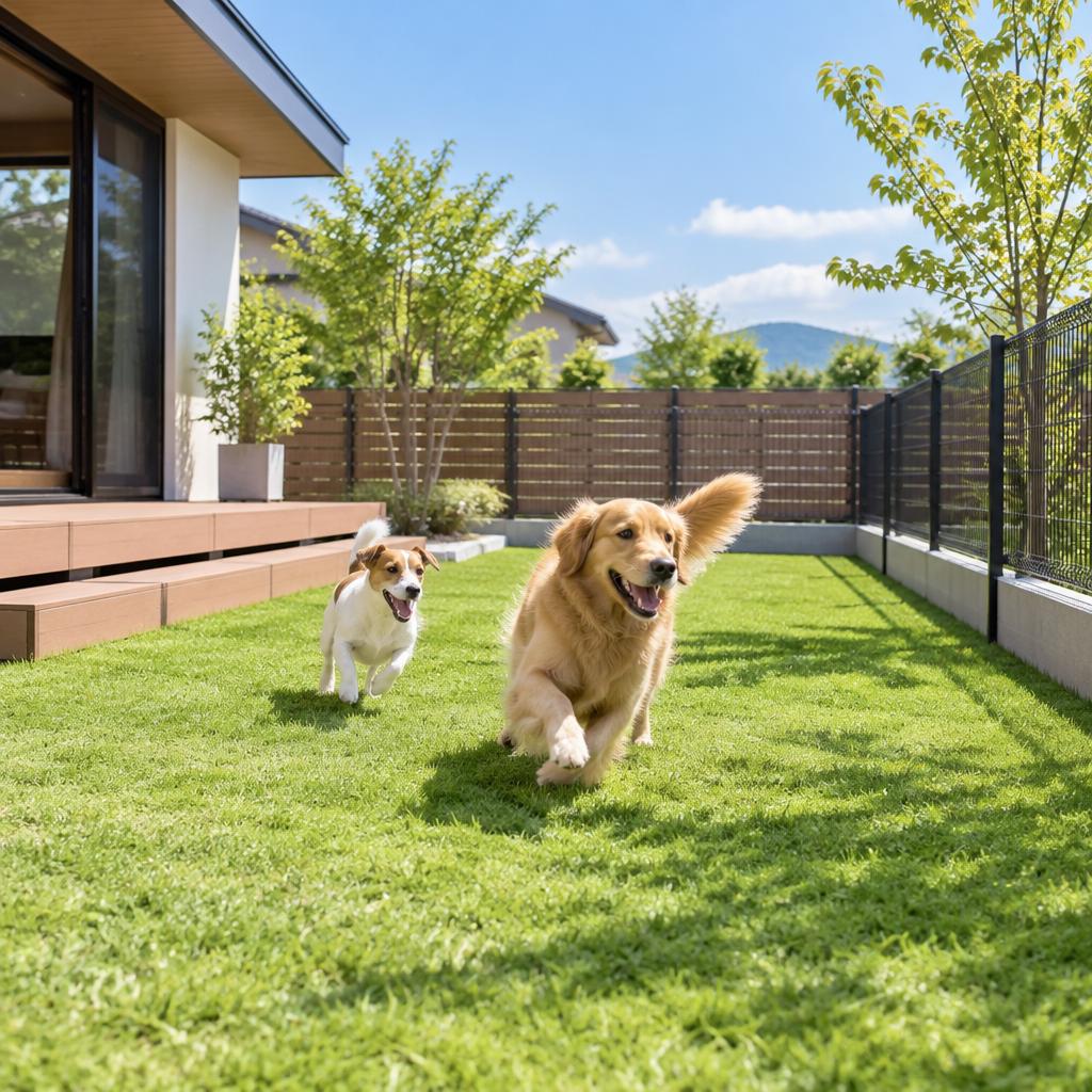 庭のドッグランDIY、後悔する前に。失敗を防ぐプロの施工で、愛犬がのびのび走れる庭へ