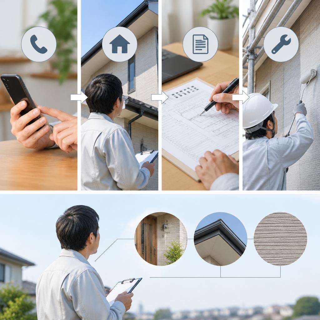 最初の相談から完了まで、一人が責任を持って対応