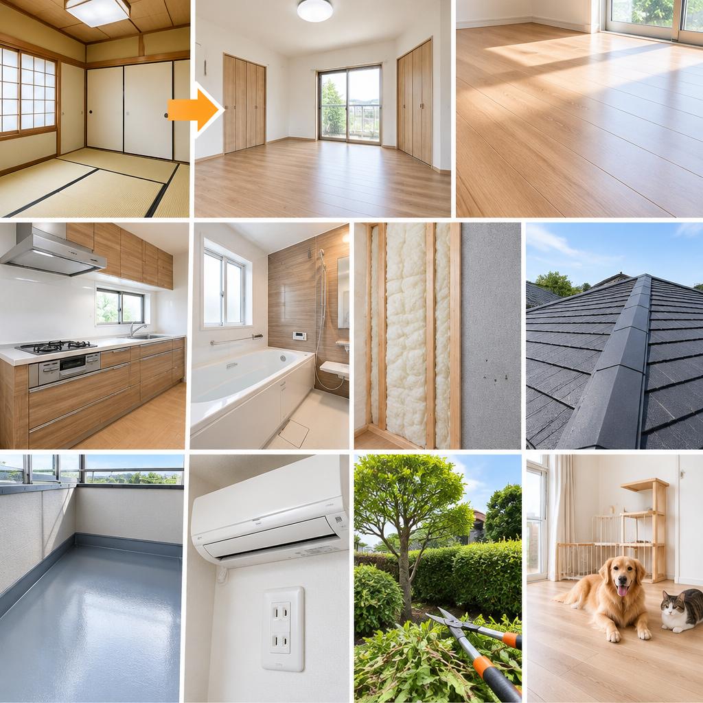 内装から電気、庭木まで。対応できる工事の幅